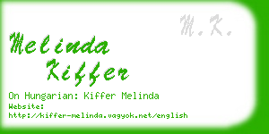 melinda kiffer business card